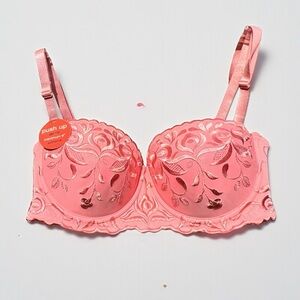 🌻NEW w/tag Maidenform Sweet Nothings  Coral Pink Push Up Bra Size 36C